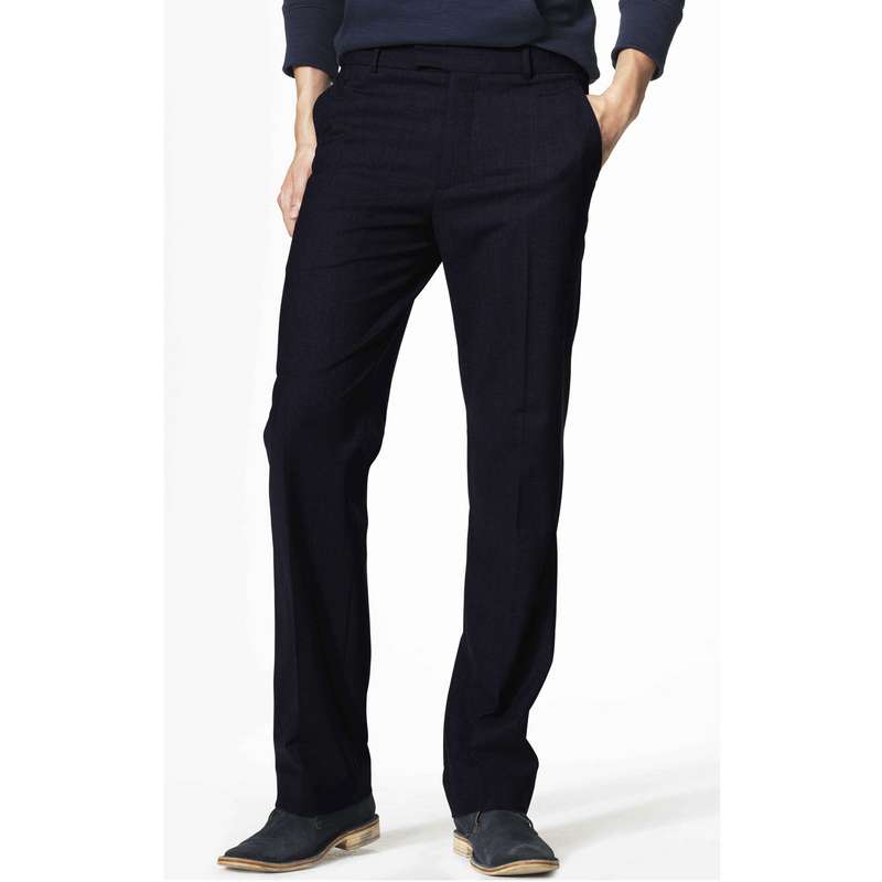 Basic Leg Trousers, Navy, large image number 0