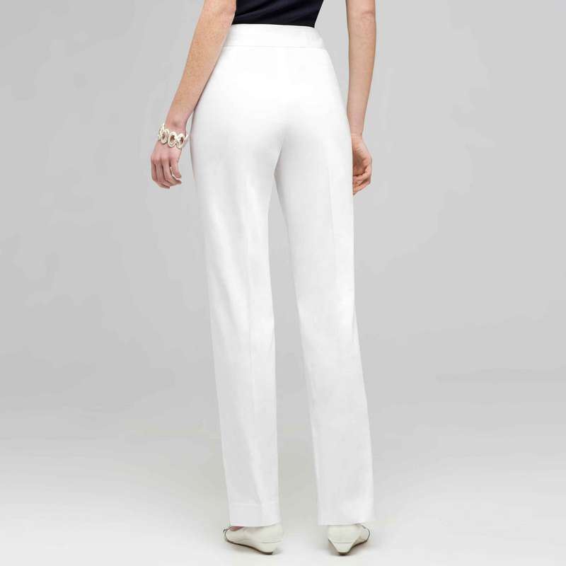 Straight Leg Pant., White, large image number 1