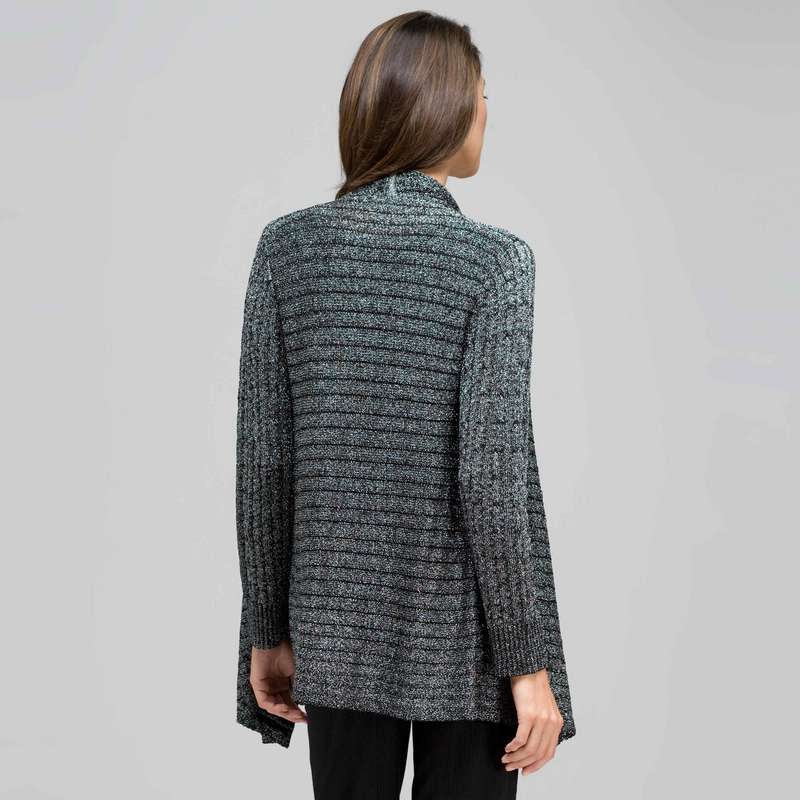 Cable Cardigan, Black Multi, large image number 1