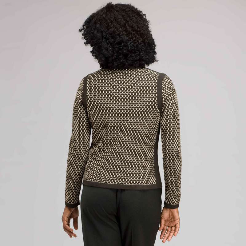 Dot Pattern Cardigan, Laurel/ Chino, large image number 1