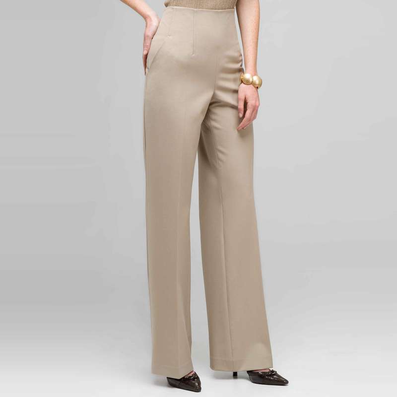 Elastic Waist Pant, Stone, large image number 0