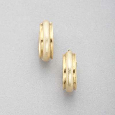 Worn Gold Hoop Earring