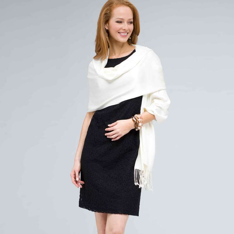 Classic Wrap, Ivory, large image number 0