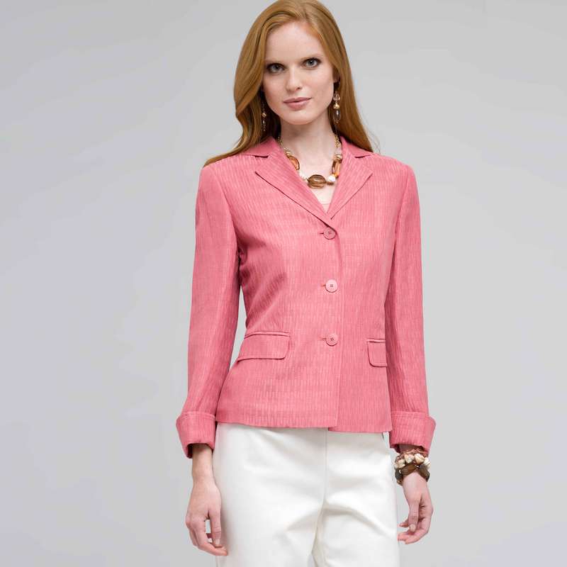 3 Button Front Jacket, New Flamingo, large image number 0